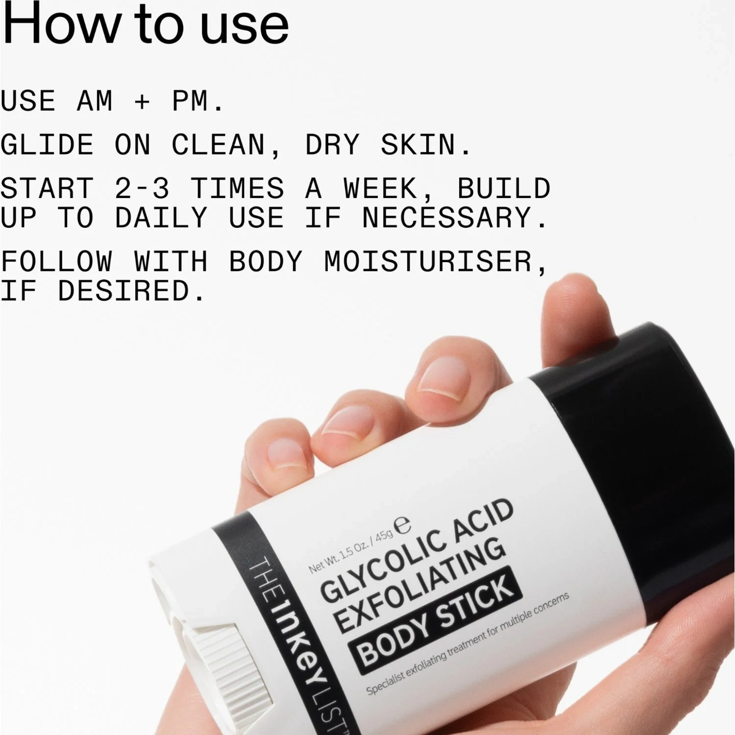 The Inkey List Glycolic Body Stick 45 g