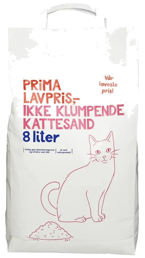 Kattesand Ikke klumpende, 8 l