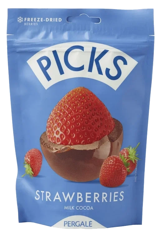 Jordbær m/Sjokolade 90g Picks