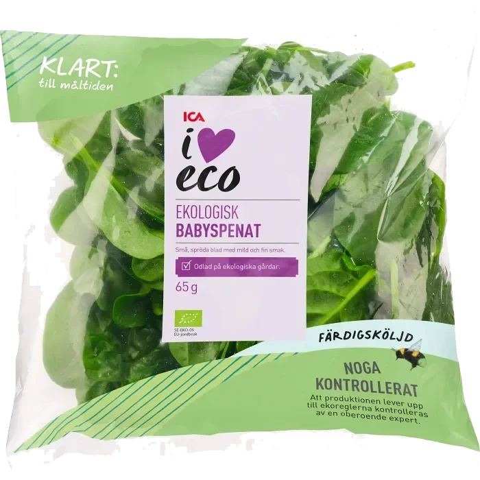 Babyspenat Sköljd Ekologisk 65g ICA I love eco