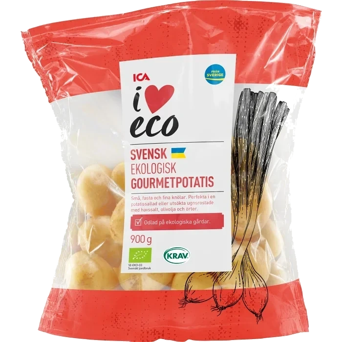 Gourmetpotatis Ekologisk 900g Klass 1 ICA I love eco