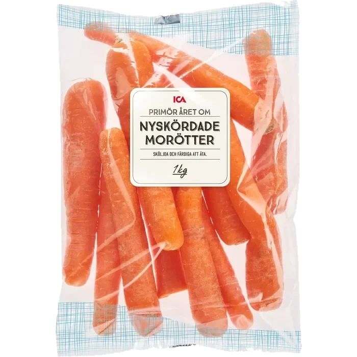 Morötter Nyskördade 1kg Klass 1 ICA