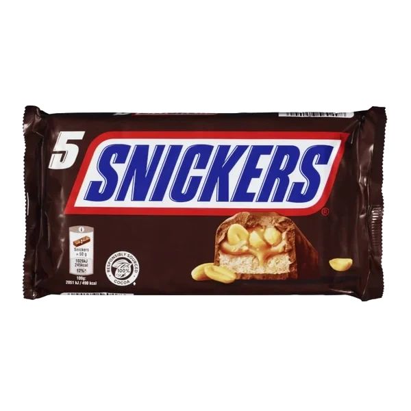 Snickers Hel Kartong 17x5pk 250g