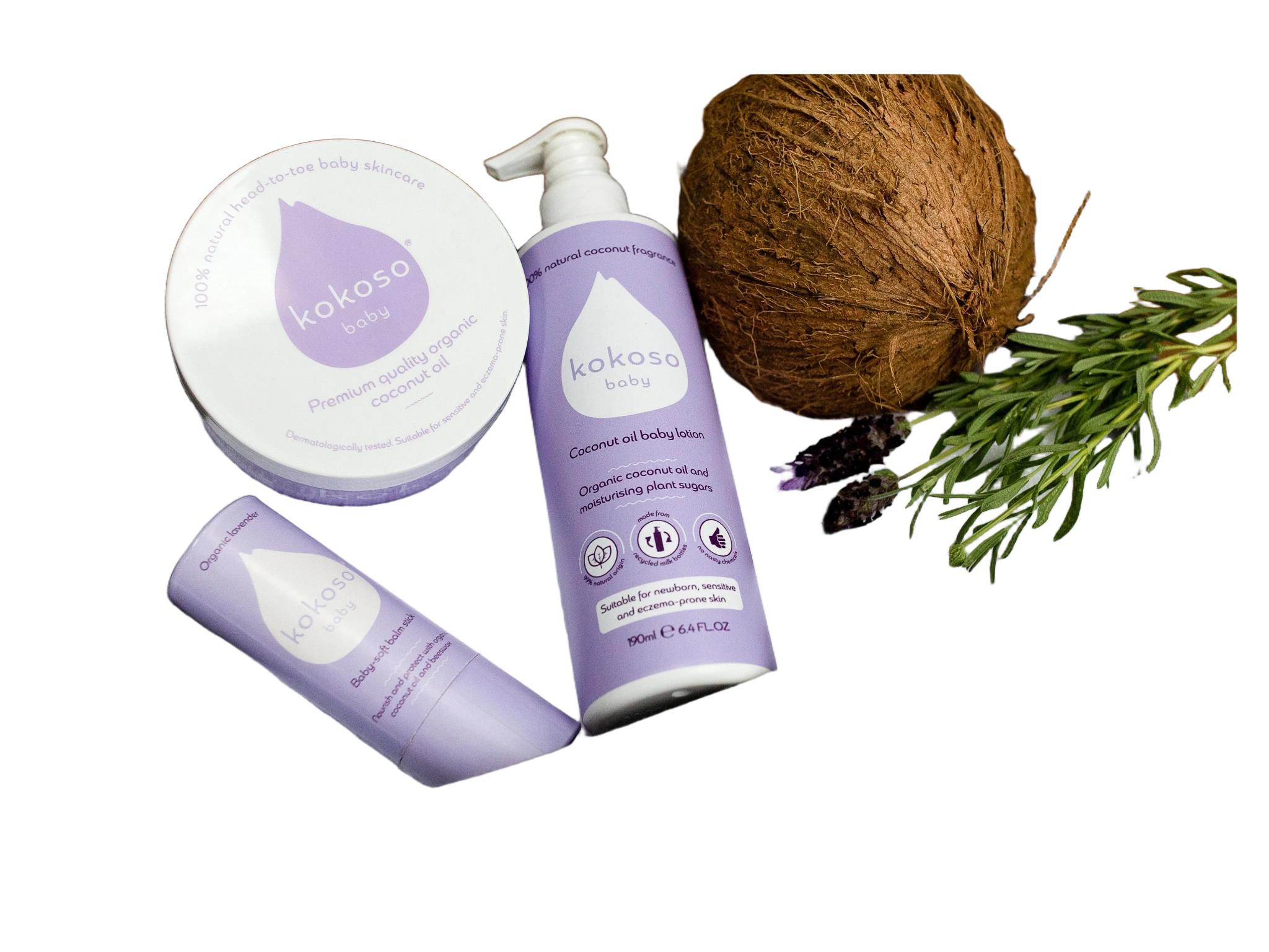 Kokoso Baby Økologisk Premium Kokosolje, 70 g
