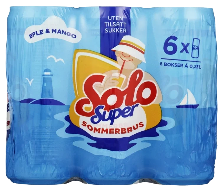 Solo Super Eple&Mango 0,33lx6 boks Oskar Sylte