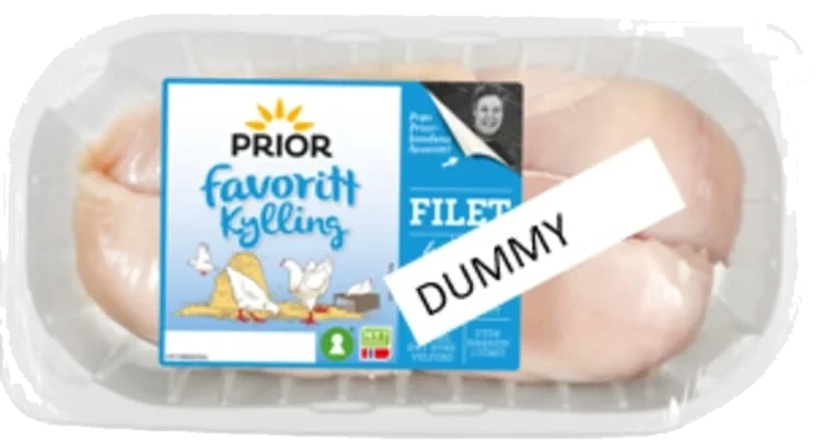 Kyllingfilet skivet 850g Prior