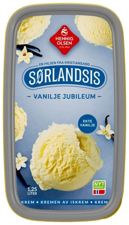 Sørlandsis Vanilje Jubileum 1,25l