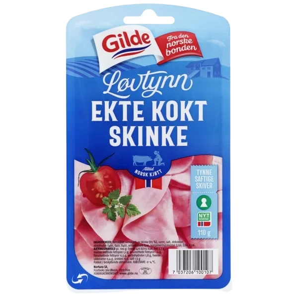 Skinke Løvtynn 110g Gilde