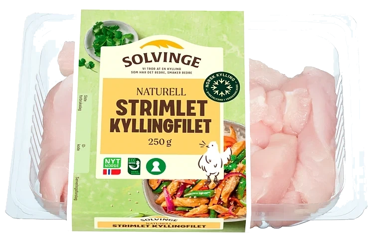 Kyllingfilet srimlet  250g