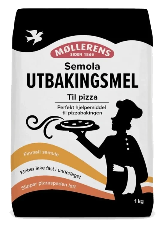 Pizza Utbakingsmel Av Semule 1kg Møllerens