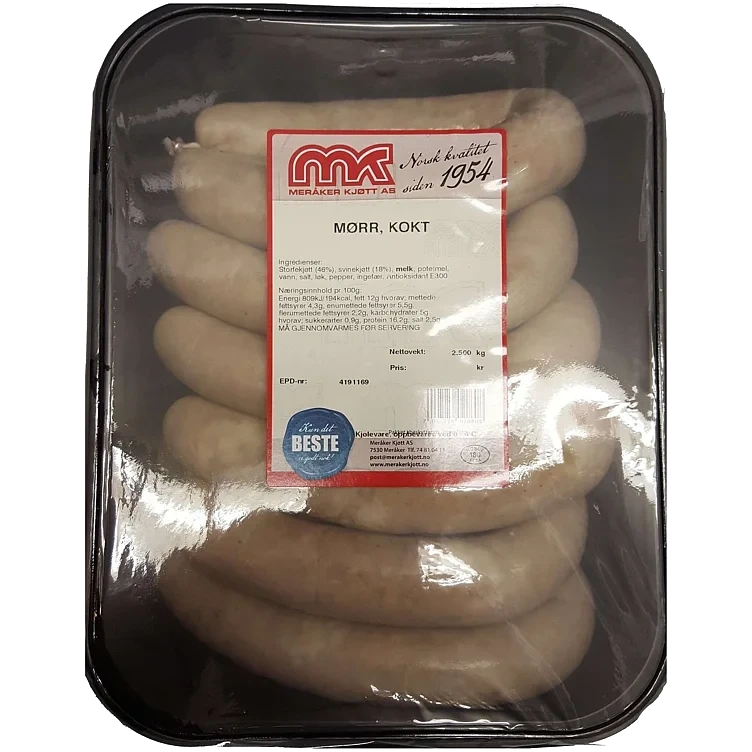 Mørr kokt    2,5kg