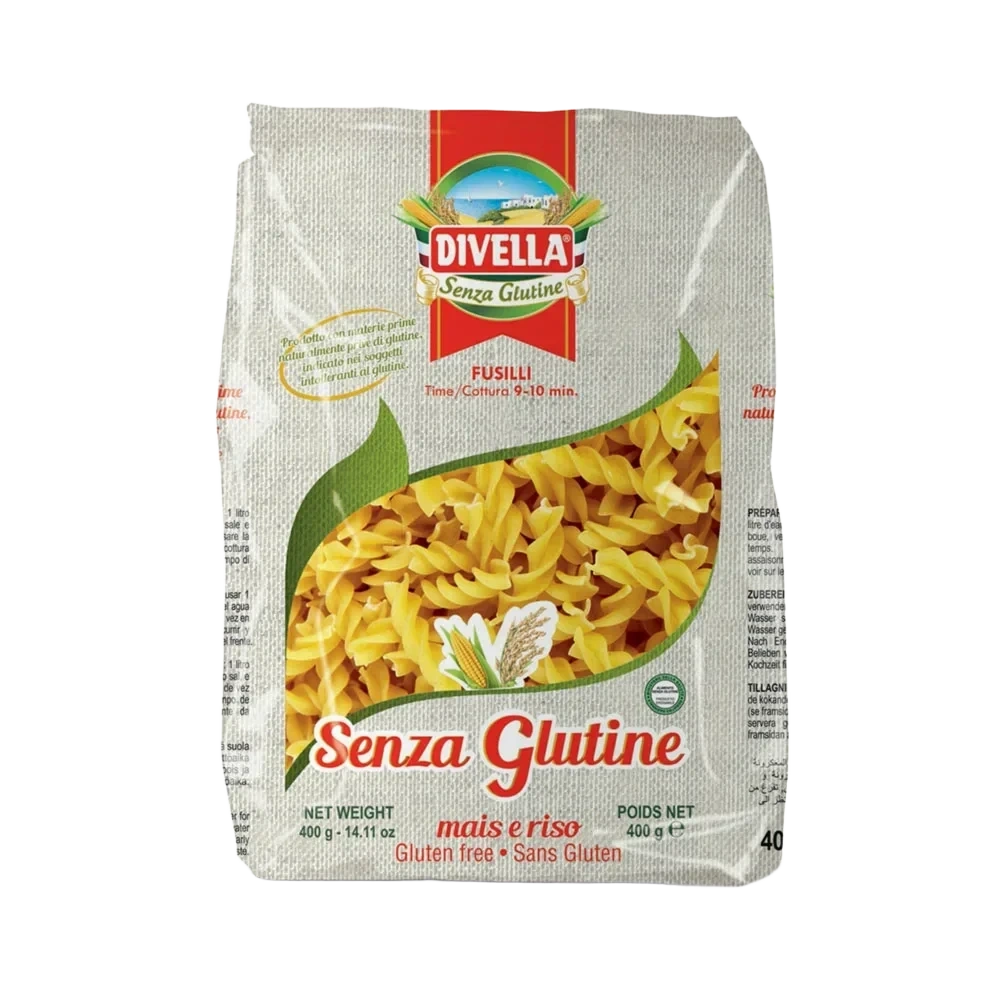 Divella Glutenfri Fusilli Mais e Riso 400g