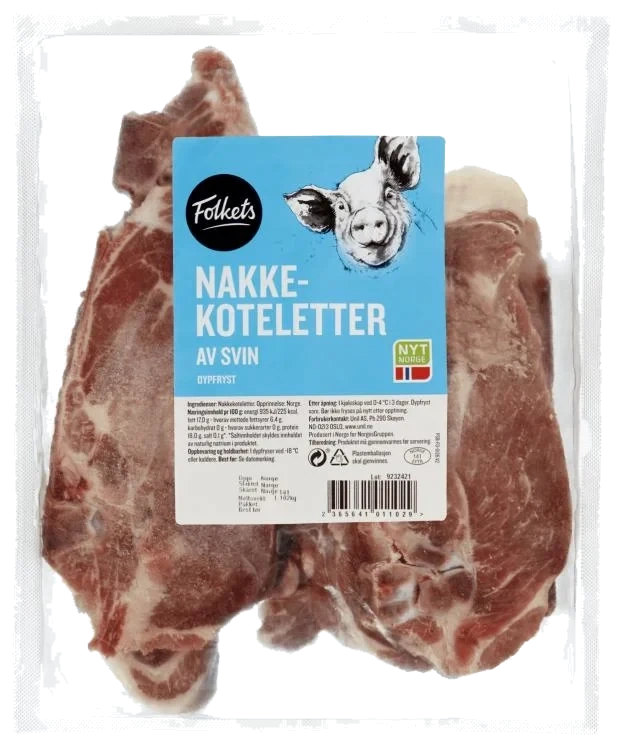 Svin Nakkekotelett Ca1kg Folkets