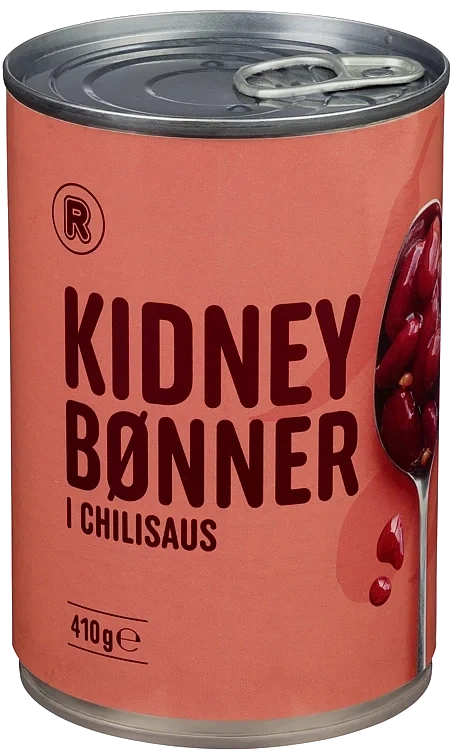 Kidneybønner i chili  410g