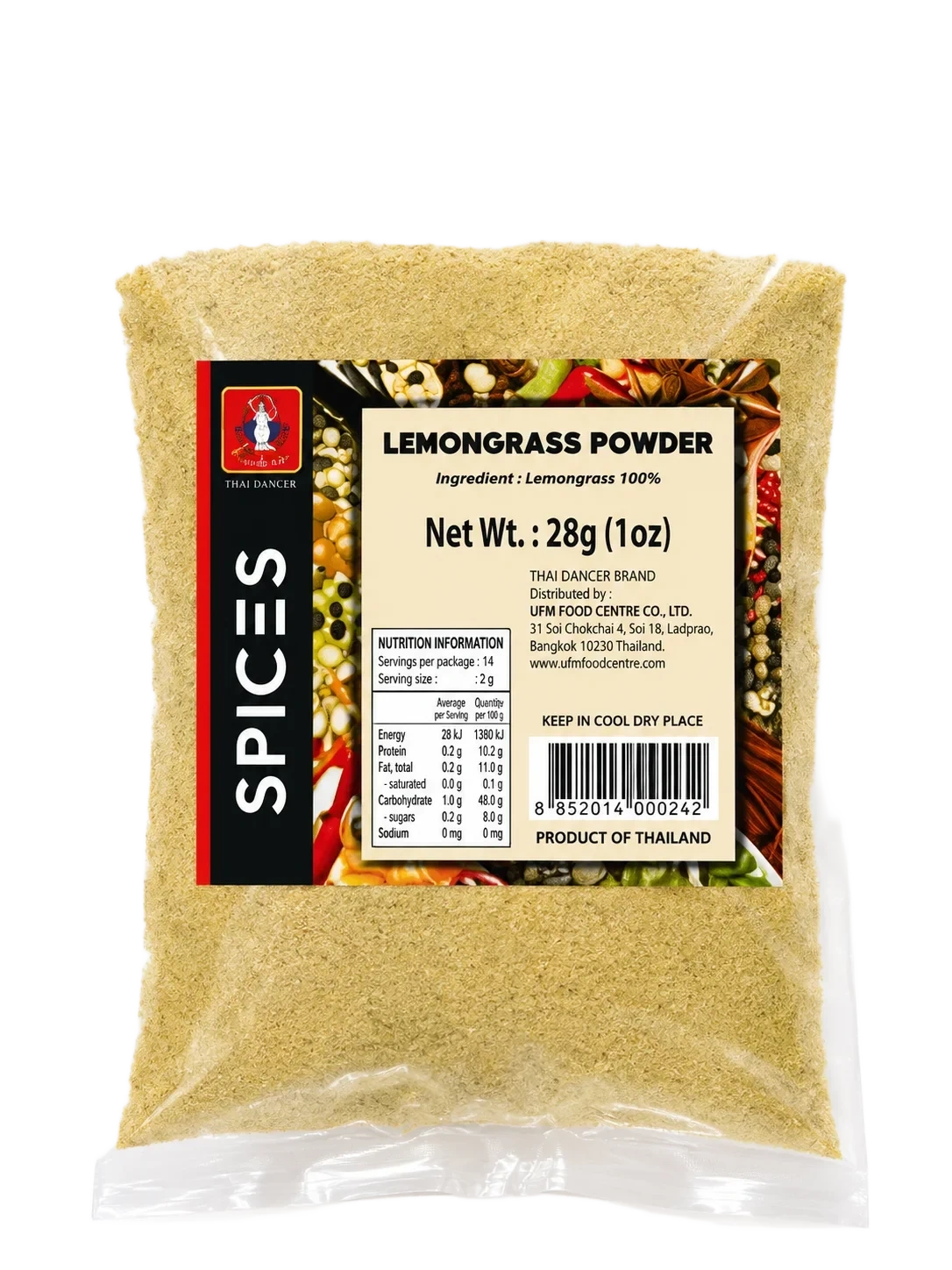 Three Deer Brand Lemongrass Powder 28g