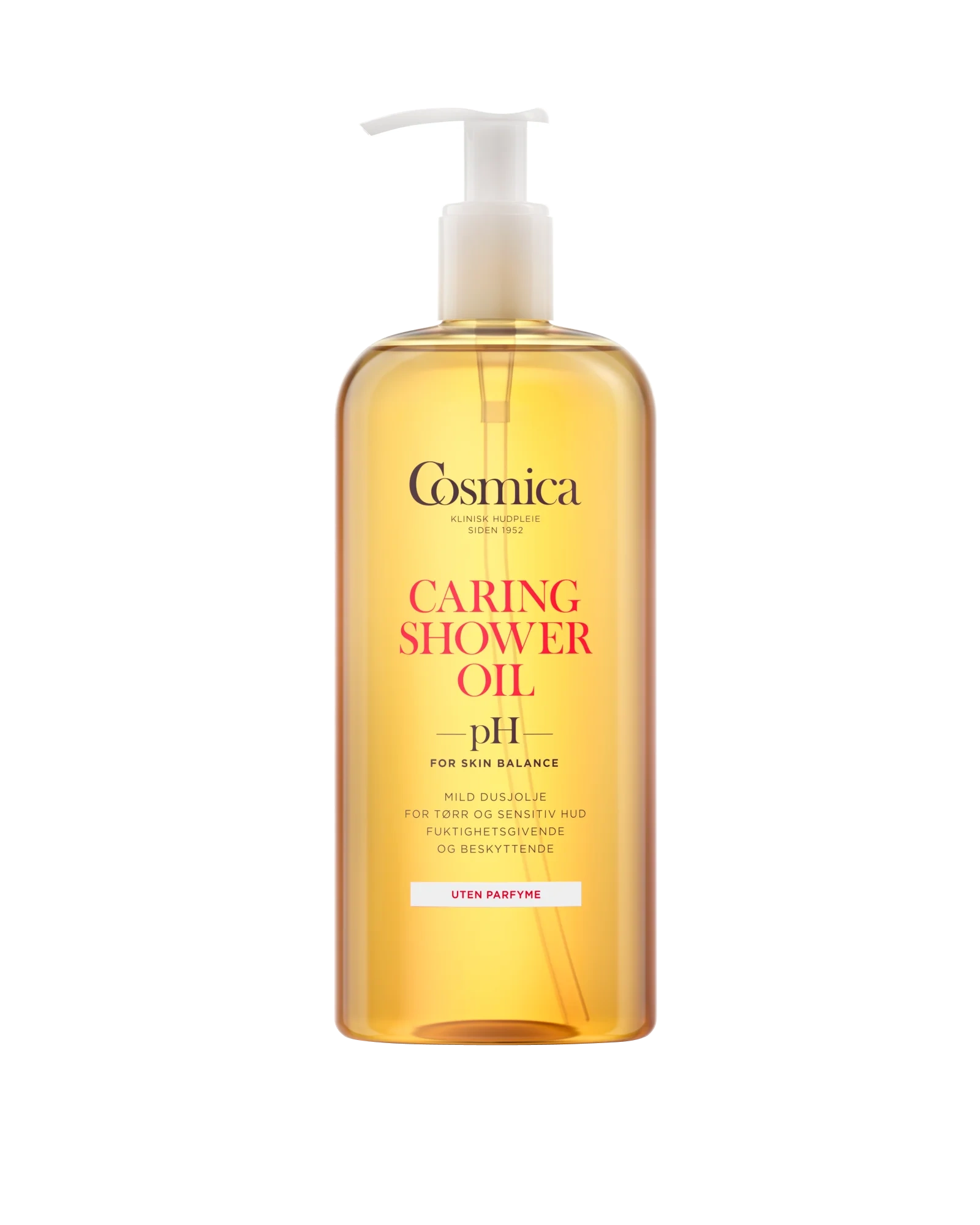 Cosmica Caring dusjolje uten parfyme 400 ml