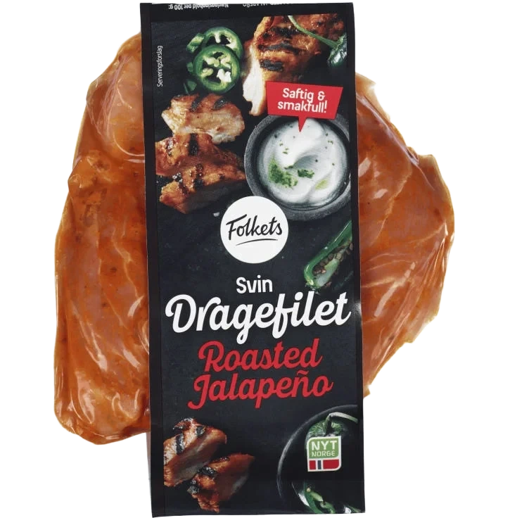 Svin Dragefilet Jalapeno 250g Folkets