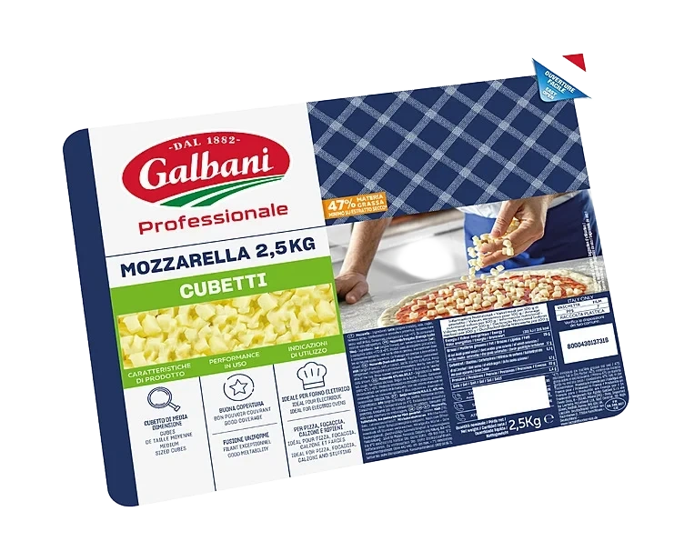 Galbani Professionale Mozzarella Cubetti 2,5 kg
