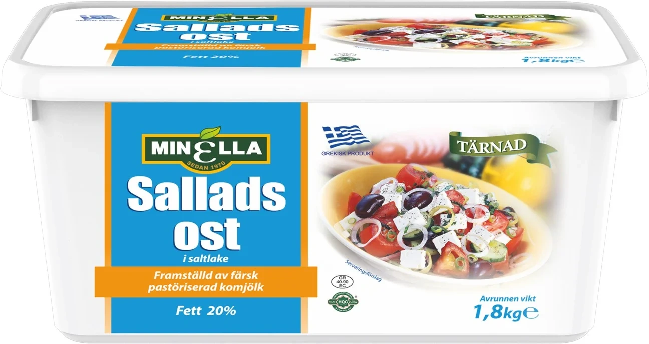 Minella Salladsost Tärnad i saltlake