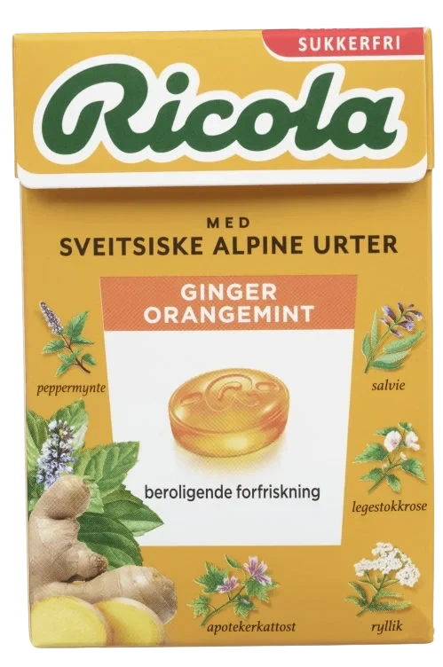 Ricola Ginger Orangemint Sf 50g
