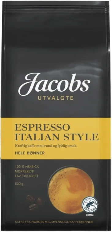 Espresso Italian Hele Bønner 500g Jacobs Utvalgte