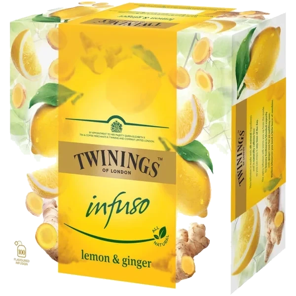 Twinings Sitron Ingefær Te Infuso 100pos