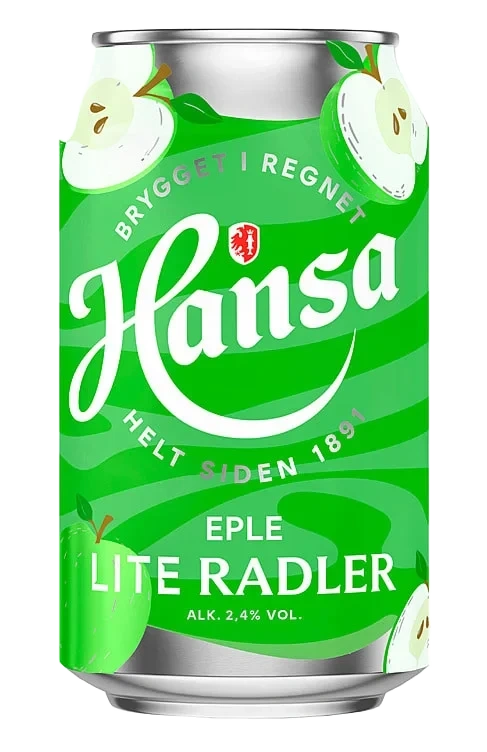 Hansa Lite Radler Eple 0,33l boks