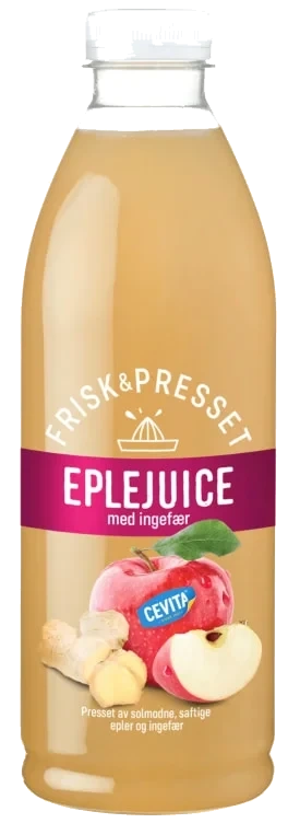 Eplejuice m/Ingefær 1l Cevita