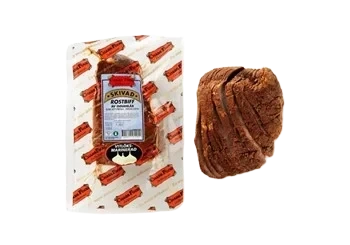 Grillad skivad rostbiff vitlök