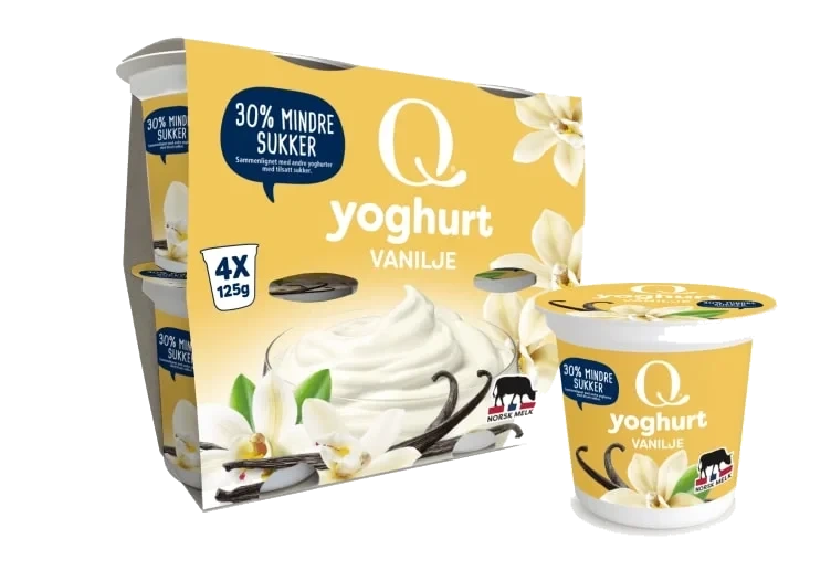 Yoghurt vanilje beger  4x125g