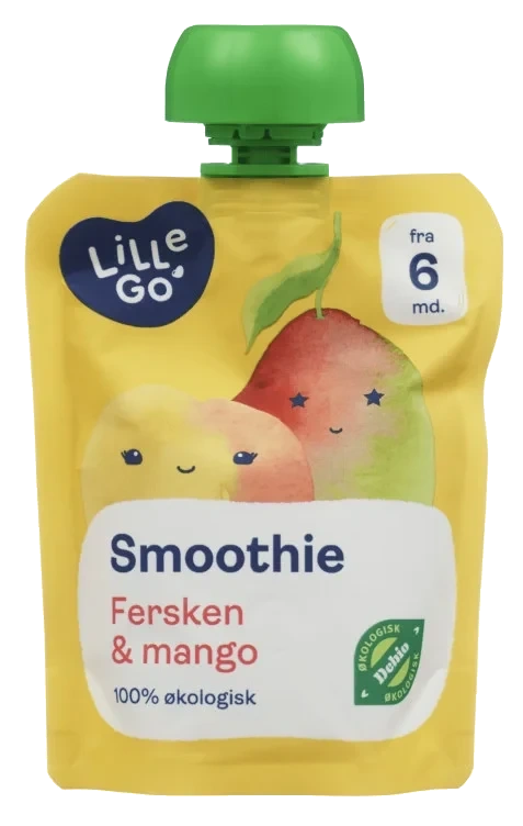 Smoothie Fersken/mango 90g Lillego