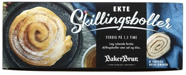 Skillingsboller Deigemne 8pk Fra Baker Brun