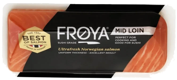 Laxfilé Färsk Mid Loin 300g Fröya