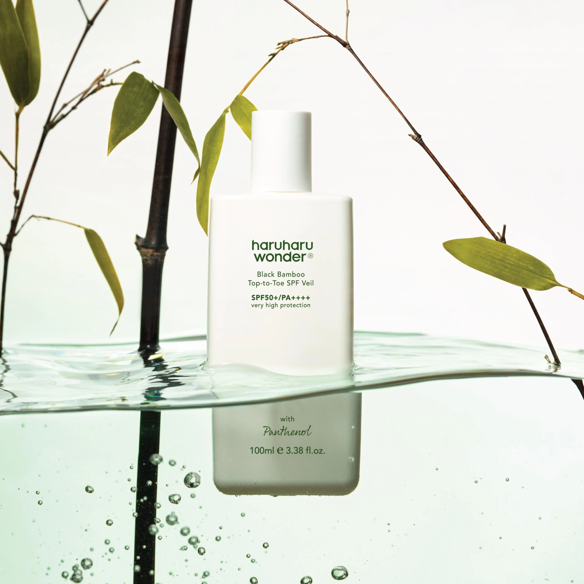 haruharu wonder Black Bamboo Top-to-Toe SPF Veil SPF50+ PA++++, 100 ml