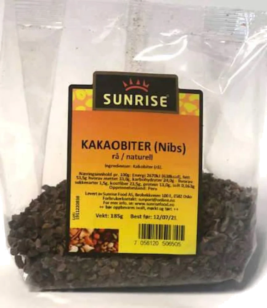 Sunrise Kakaobiter 185g