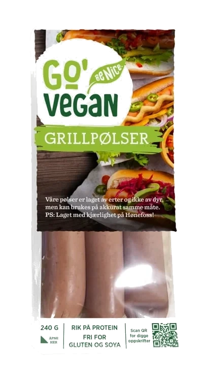 Go'vegan grillpølse   240g