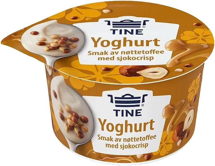 Yoghurt nyt nøtetoffee & sjokoladecrisp  119g