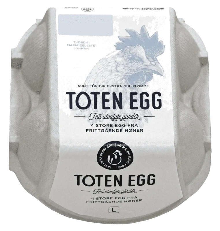 Toten Egg Store Ferske 4pk