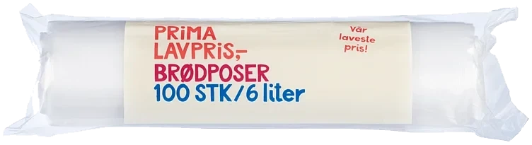 Prima brødpose 6l 100pk