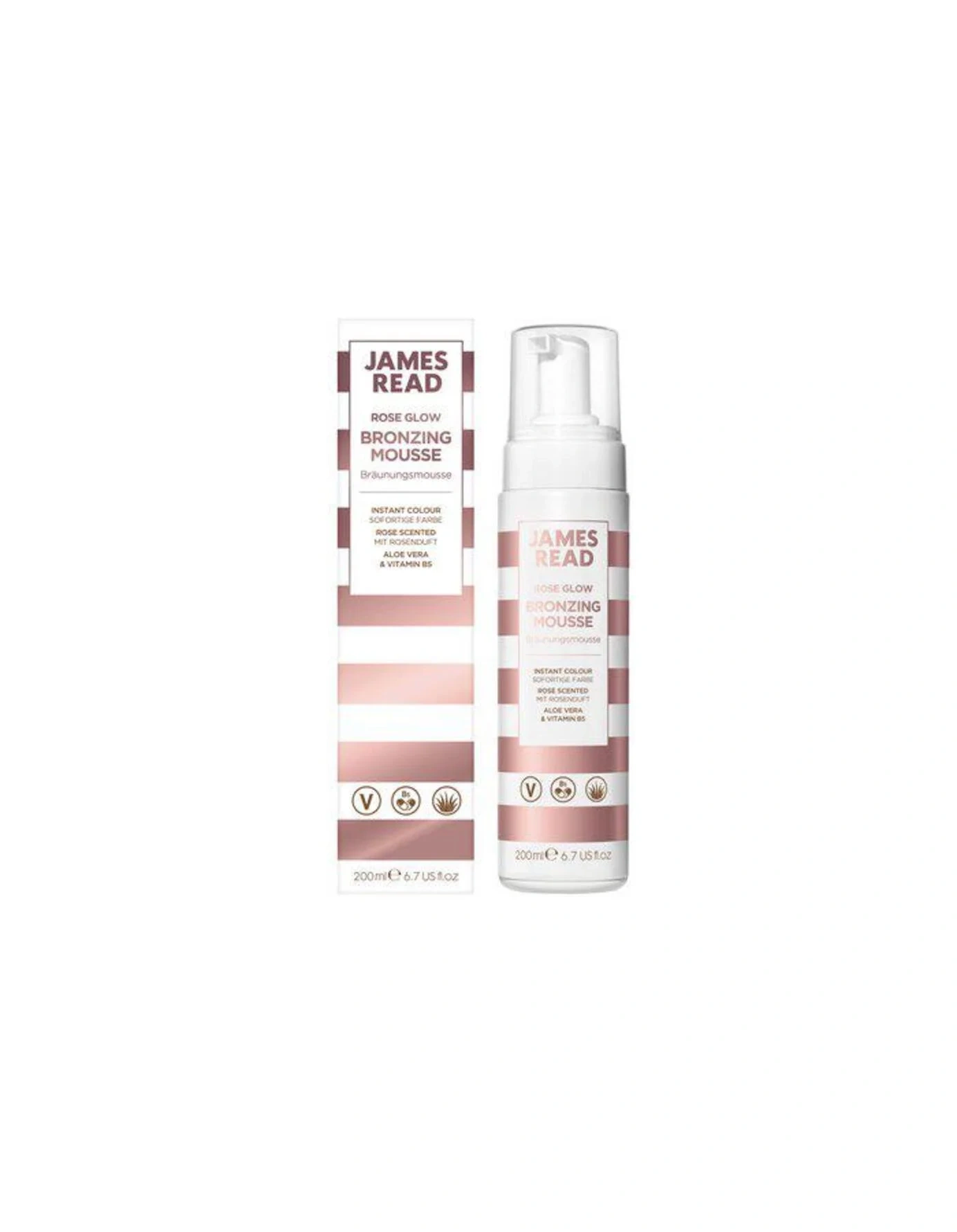 James Read Rose Glow Bronzing Mousse 200 ml