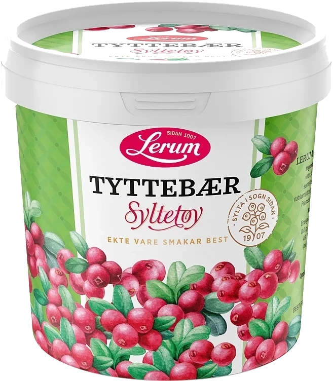 Tyttebærsyltetøy 1kg Lerum