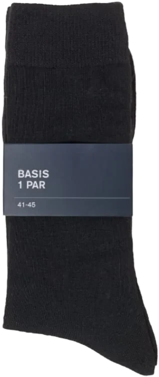 Basic Socks X1 Poly Black 41-45 Lm