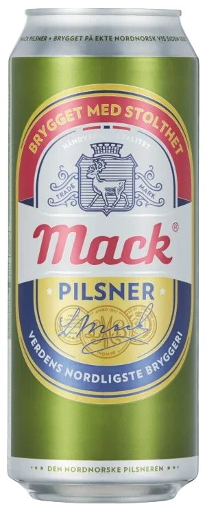 Mack Pilsnerøl 0,50l bx