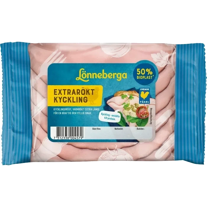 Kyckling Extrarökt 120g Lönneberga