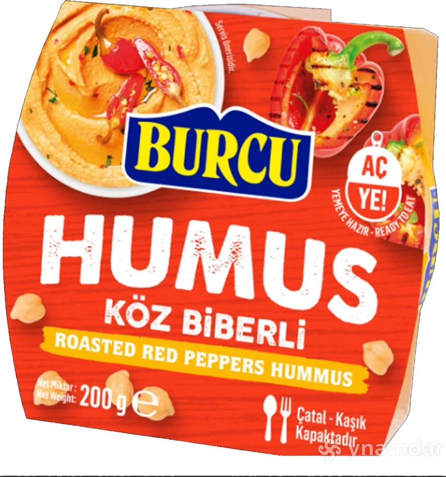 Burcu Hummus with Roasted Red Pepper 200g