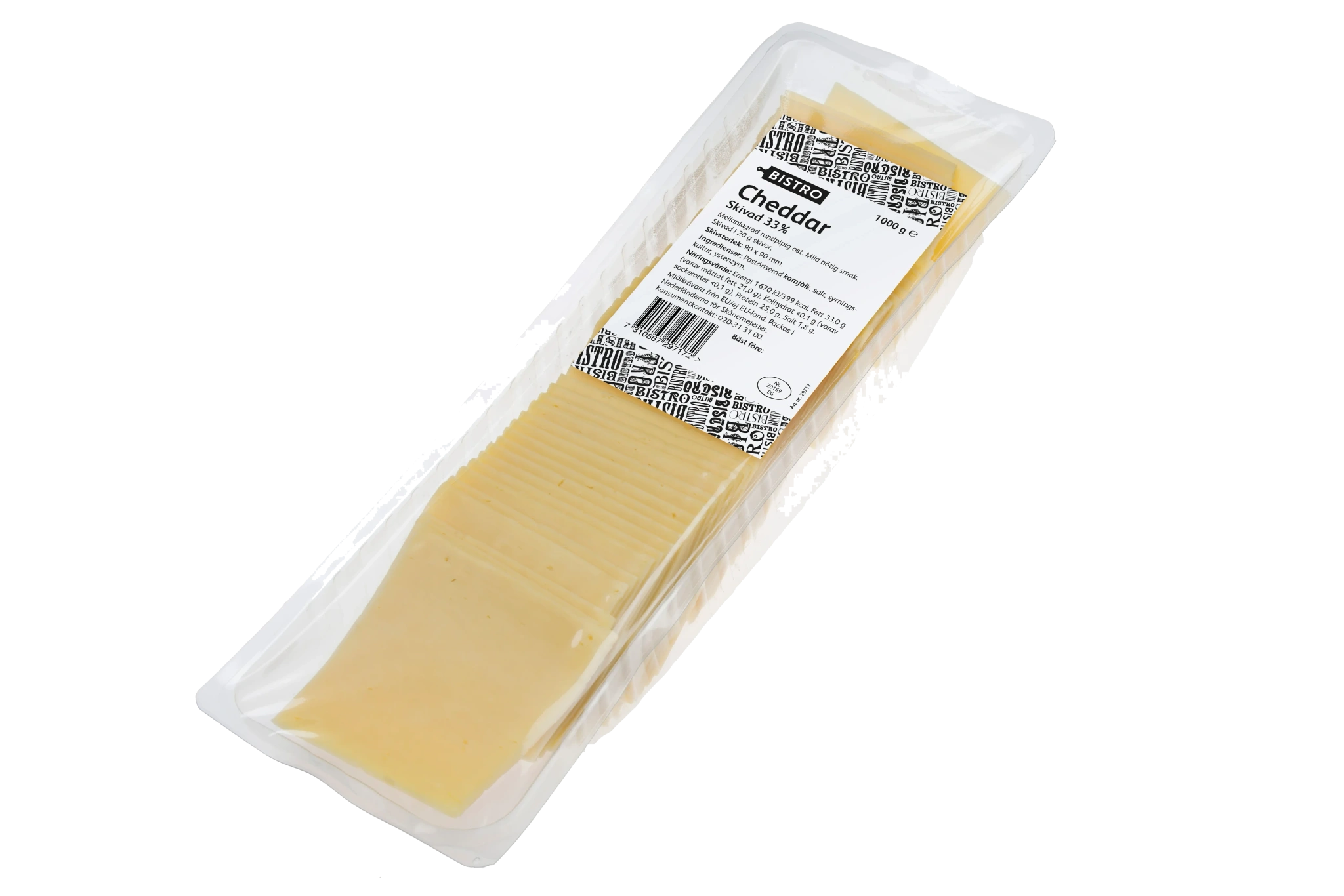 Cheddar Skivad 1kg