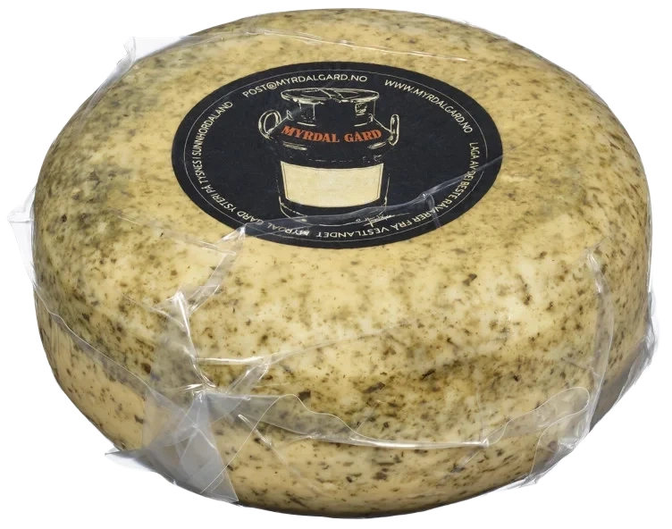 Kvit geitost m/ramsløk ca4,5kg  kg