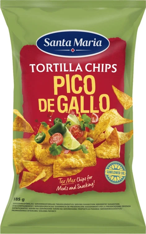 Tortilla Chips Pico De Gallo 185g Santa Maria