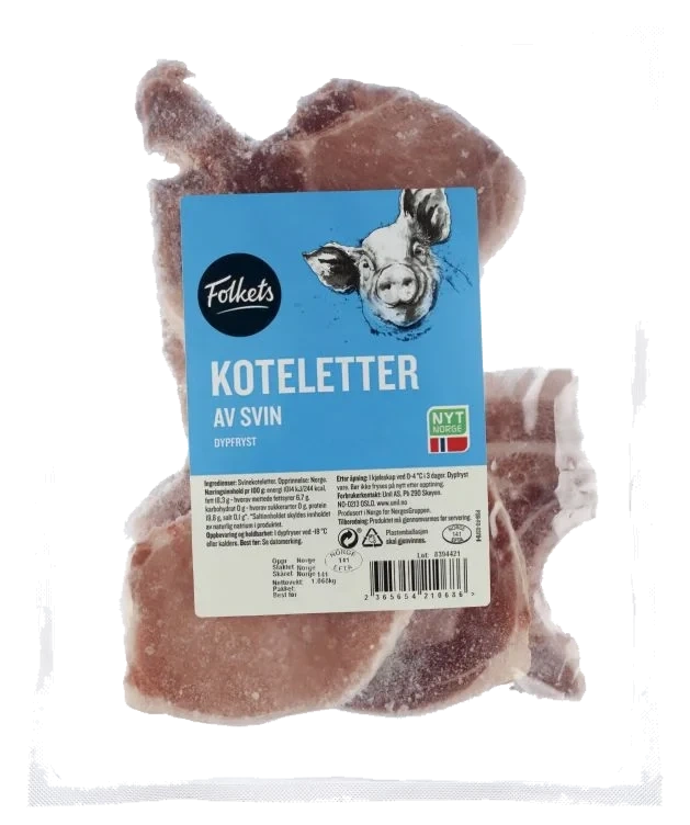 Svinekoteletter Ca1kg Folkets