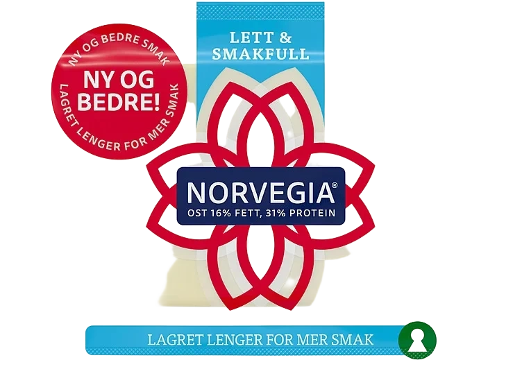 Norvegia lett 16% ca1kg   kg